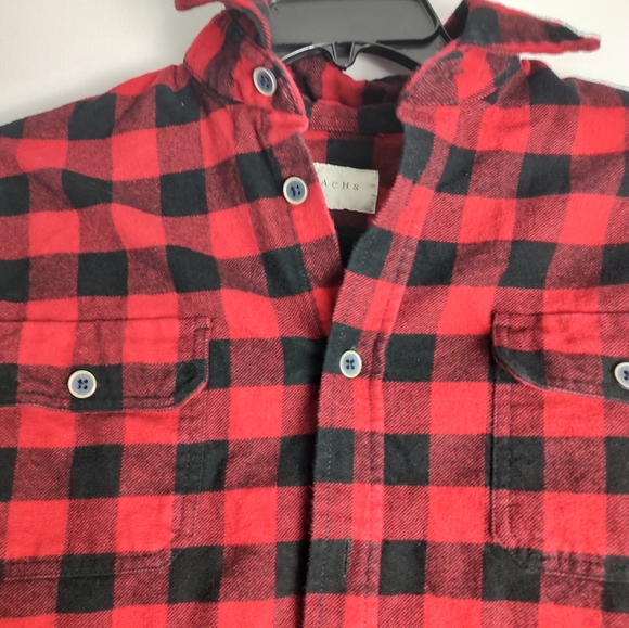 Jachs redand black buffalo check long sleeve flannel shirt Size M - Picture 6 of 16